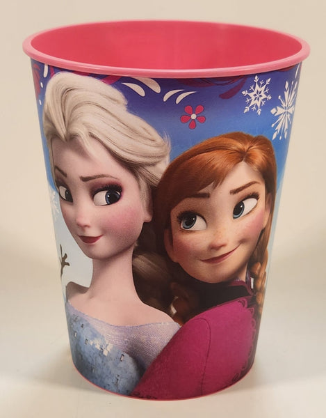 Technimark Disney Frozen Elsa Anna Olaf Pink 4 3/8" Tall Plastic Cup