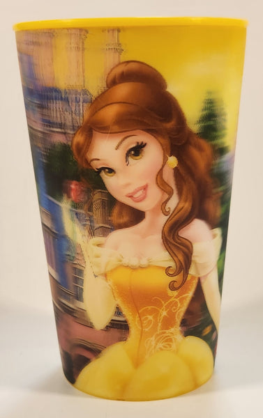 Disneyland Resort Walt Disney World Belle Hologram Yellow 4 1/4" Tall Plastic Cup