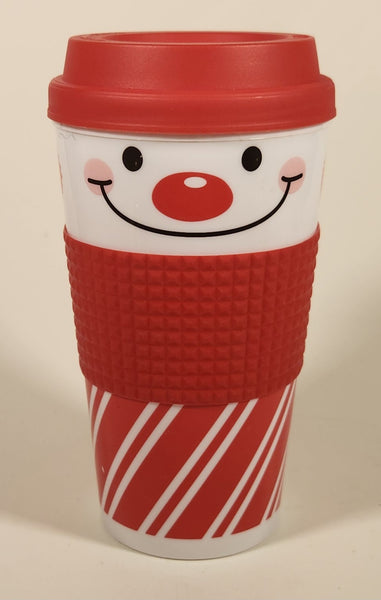 Greenbrier Snowman Themed 12.4 fl oz Plastic Travel Mug Cup with Lid