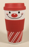 Greenbrier Snowman Themed 12.4 fl oz Plastic Travel Mug Cup with Lid