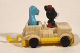 2022 McDonald's Walt Disney World 50th Anniversary Minnie Mouse Animal Kingdom Dinosaur Ride 4" Long Plastic Toy Car Vehicle