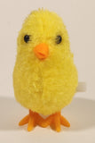 Fuzzy Yellow Wind Up Chick Chicken Toy Figure