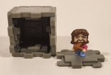 2025 McDonald's Mojang A Minecraft Movie Stone Block & Garrett 2" Tall Plastic Toy Figure