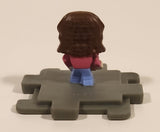 2025 McDonald's Mojang A Minecraft Movie Stone Block & Garrett 2" Tall Plastic Toy Figure