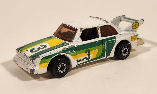 Vintage 1980 Kenner CPG Prod. Fast 111s Dynamo 1976 BMW 320i Green, Yellow, and White Die Cast Toy Car Vehicle - Made in Hong Kong
