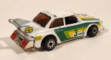 Vintage 1980 Kenner CPG Prod. Fast 111s Dynamo 1976 BMW 320i Green, Yellow, and White Die Cast Toy Car Vehicle - Made in Hong Kong