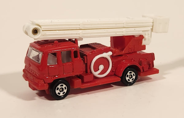 Tomy Tomica No. 88 Isuzu Snorkel Fire Truck Red 1/110 Die Cast Toy Car Vehicle