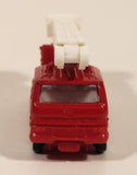 Tomy Tomica No. 88 Isuzu Snorkel Fire Truck Red 1/110 Die Cast Toy Car Vehicle