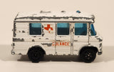 Vintage PlayArt Mercedes Benz Ambulance H453 White Die Cast Toy Car Vehicle Made in Hong Kong