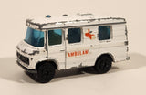 Vintage PlayArt Mercedes Benz Ambulance H453 White Die Cast Toy Car Vehicle Made in Hong Kong