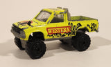 Majorette No. 287 and 292 4x4 Toyota Pick-up Truck Western Rodeo Fluorescent Yellow Die Cast Toy Car Vehicle with Opening Hood