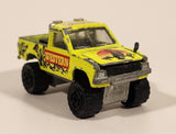 Majorette No. 287 and 292 4x4 Toyota Pick-up Truck Western Rodeo Fluorescent Yellow Die Cast Toy Car Vehicle with Opening Hood