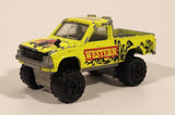 Majorette No. 287 and 292 4x4 Toyota Pick-up Truck Western Rodeo Fluorescent Yellow Die Cast Toy Car Vehicle with Opening Hood