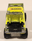 Majorette No. 287 and 292 4x4 Toyota Pick-up Truck Western Rodeo Fluorescent Yellow Die Cast Toy Car Vehicle with Opening Hood