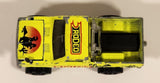 Majorette No. 287 and 292 4x4 Toyota Pick-up Truck Western Rodeo Fluorescent Yellow Die Cast Toy Car Vehicle with Opening Hood
