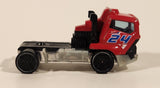 2015 Hot Wheels City Rigs Highway Blast Semi Truck #24 Red Die Cast Toy Car Vehicle