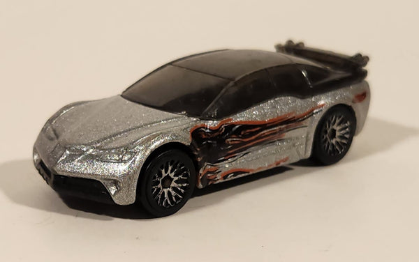 2002 Hot Wheels Pontiac Rageous Metalflake Silver Die Cast Toy Car Vehicle