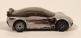 2002 Hot Wheels Pontiac Rageous Metalflake Silver Die Cast Toy Car Vehicle