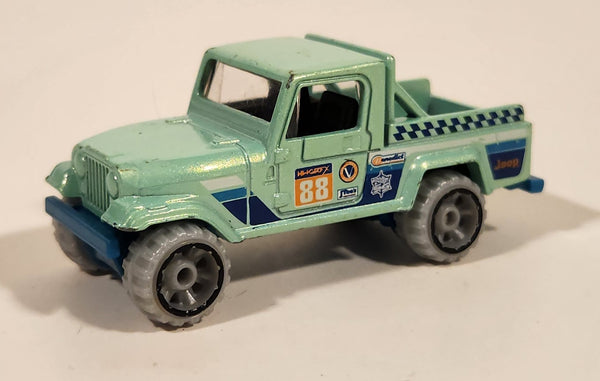 2017 Hot Wheels HW Snow Stormers Jeep Scrambler Light Mint Green Die Cast Toy Car Vehicle