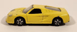 MotorMax No. 6069 Yellow Die Cast Toy Sports Car Vehicle