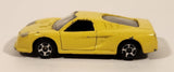 MotorMax No. 6069 Yellow Die Cast Toy Sports Car Vehicle