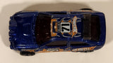 2011 Hot Wheels Wall Tracks Ford Escort Rally #71 Metallic Blue Die Cast Toy Car Vehicle