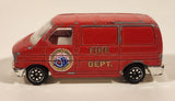Welly No. 9591 Fire Dept Emergency Service Volkswagen T4 Van Red 1/64 Scale Die Cast Toy Car Vehicle
