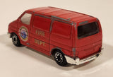 Welly No. 9591 Fire Dept Emergency Service Volkswagen T4 Van Red 1/64 Scale Die Cast Toy Car Vehicle