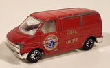 Welly No. 9591 Fire Dept Emergency Service Volkswagen T4 Van Red 1/64 Scale Die Cast Toy Car Vehicle