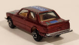 Yatming No. 1029 BMW 320i Dark Red M-Power Blue #320 Turbo Rally Die Cast Toy Car Vehicle