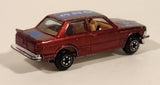 Yatming No. 1029 BMW 320i Dark Red M-Power Blue #320 Turbo Rally Die Cast Toy Car Vehicle