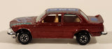 Yatming No. 1029 BMW 320i Dark Red M-Power Blue #320 Turbo Rally Die Cast Toy Car Vehicle