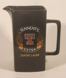 Wade PDM England Tennent's Extra Export Lager Beer 6 1/2" Tall Black Ceramic Pitcher Jug