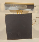 Vintage Green Marble Onyx and Brass 13" Piano Bankers Desk Lamp