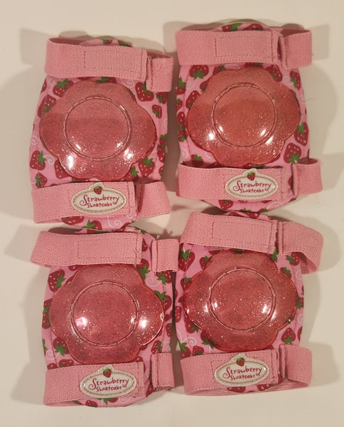 Rare TCFC Strawberry Shortcake XS Elbow Pads and Knee Pads Set of 4