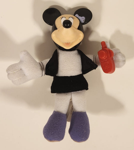 2001 McDonald's Disney House of Mouse Mickey Mania Minnie Mouse 5" Tall Stuffed Toy Figure