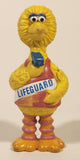 Jim Henson Productions Inc Muppets Sesame Street Big Bird Lifeguard 4 1/2" Tall Rubber Toy Figure