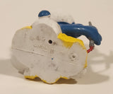 Vintage 1970s Peyo Schleich Smurf Tailor Sewing Sweater 1 5/8" Tall PVC Toy Figure