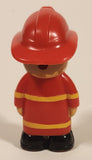 Boley Lights and Sound Fire Truck Fireman 2 5/8" Tall Plastic Toy Figure