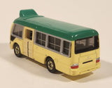 2004 Tomy Tomica No. 92 Toyota Coaster Green and Cream 1/92 Scale Die Cast Toy Car Vehicle with Opening Door