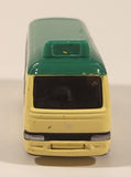 2004 Tomy Tomica No. 92 Toyota Coaster Green and Cream 1/92 Scale Die Cast Toy Car Vehicle with Opening Door
