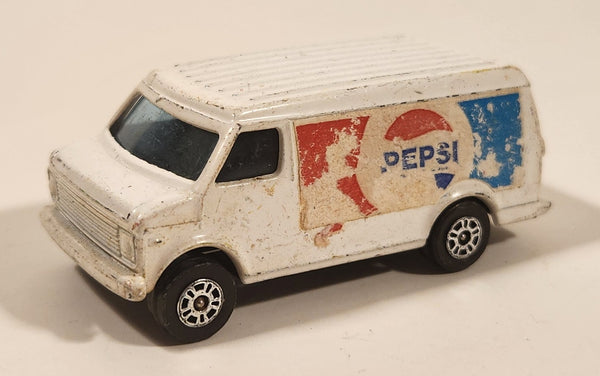 Vintage Corgi Juniors U.S. Van Fire Pepsi White Die Cast Toy Car Vehicle Made in Gt. Britain
