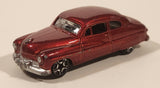 MotorMax Super Wheels No. 6075 1949 Mercury Coupe Metallic Dark Red Die Cast Toy Car Vehicle