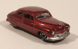 MotorMax Super Wheels No. 6075 1949 Mercury Coupe Metallic Dark Red Die Cast Toy Car Vehicle