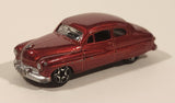 MotorMax Super Wheels No. 6075 1949 Mercury Coupe Metallic Dark Red Die Cast Toy Car Vehicle