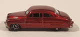 MotorMax Super Wheels No. 6075 1949 Mercury Coupe Metallic Dark Red Die Cast Toy Car Vehicle