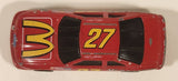 1992 Racing Champions Nascar #27 McDonald's Hut Stricklin Ford Red Die Cast Toy Race Car Vehicle