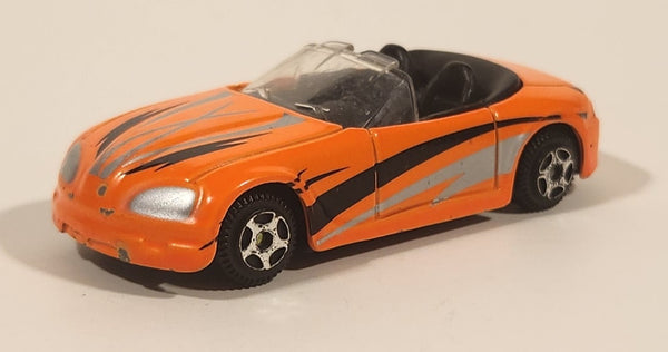 MotorMax No. 6068 Convertible Bright Orange Die Cast Toy Sports Car Vehicle