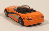 MotorMax No. 6068 Convertible Bright Orange Die Cast Toy Sports Car Vehicle