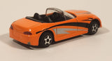 MotorMax No. 6068 Convertible Bright Orange Die Cast Toy Sports Car Vehicle